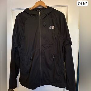 Mens black North Face lightweight jacket, size Large